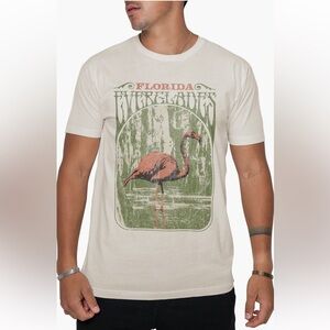 Kid Dangerous Everglades Flamingo Tee Natural